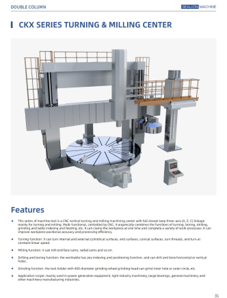 CKX SERIES TURNING & MILLING CENTER