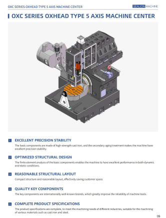 OXC SERIES OXHEAD TYPE 5 AXIS MACHINE CENTER